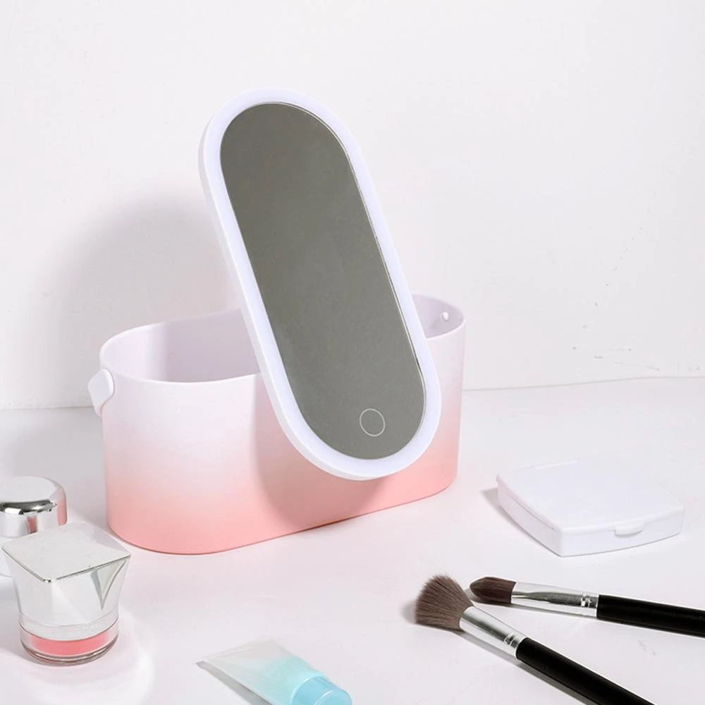 Portable Makeup Organiser with LED Mirror